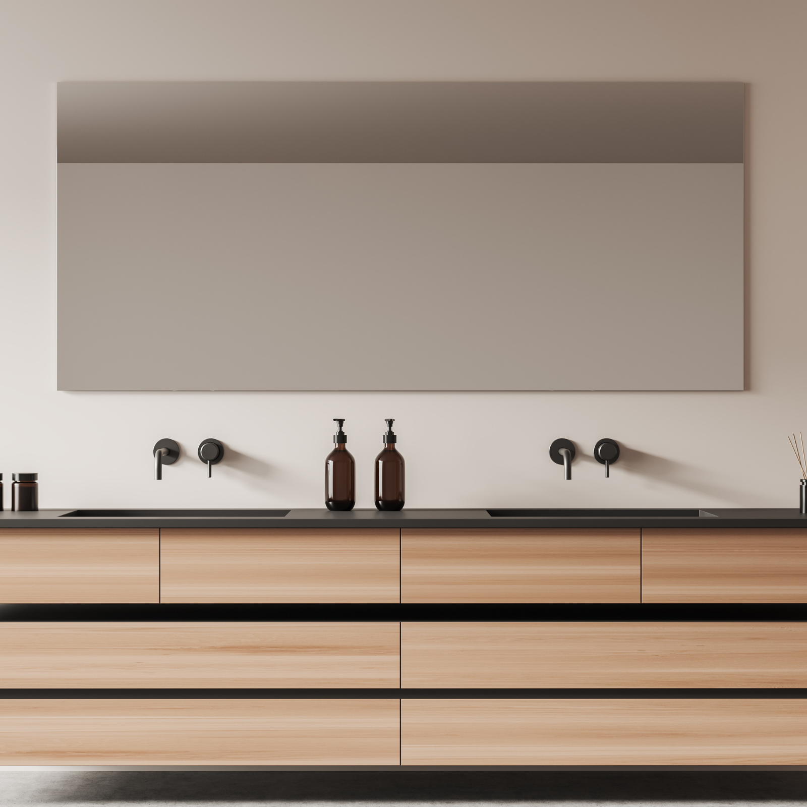 Sharp: Frameless Rectangular Wall Mirror | Eyea Am Design